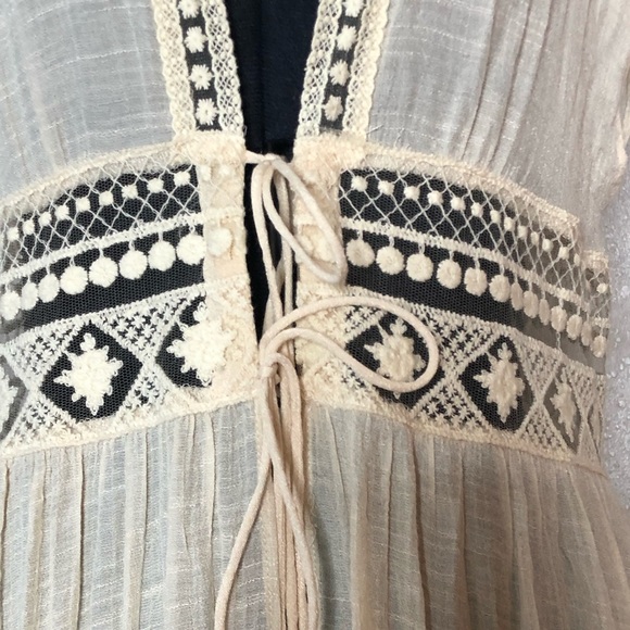 ee:some boho overdress in cream lace Sz.M - Picture 9 of 11